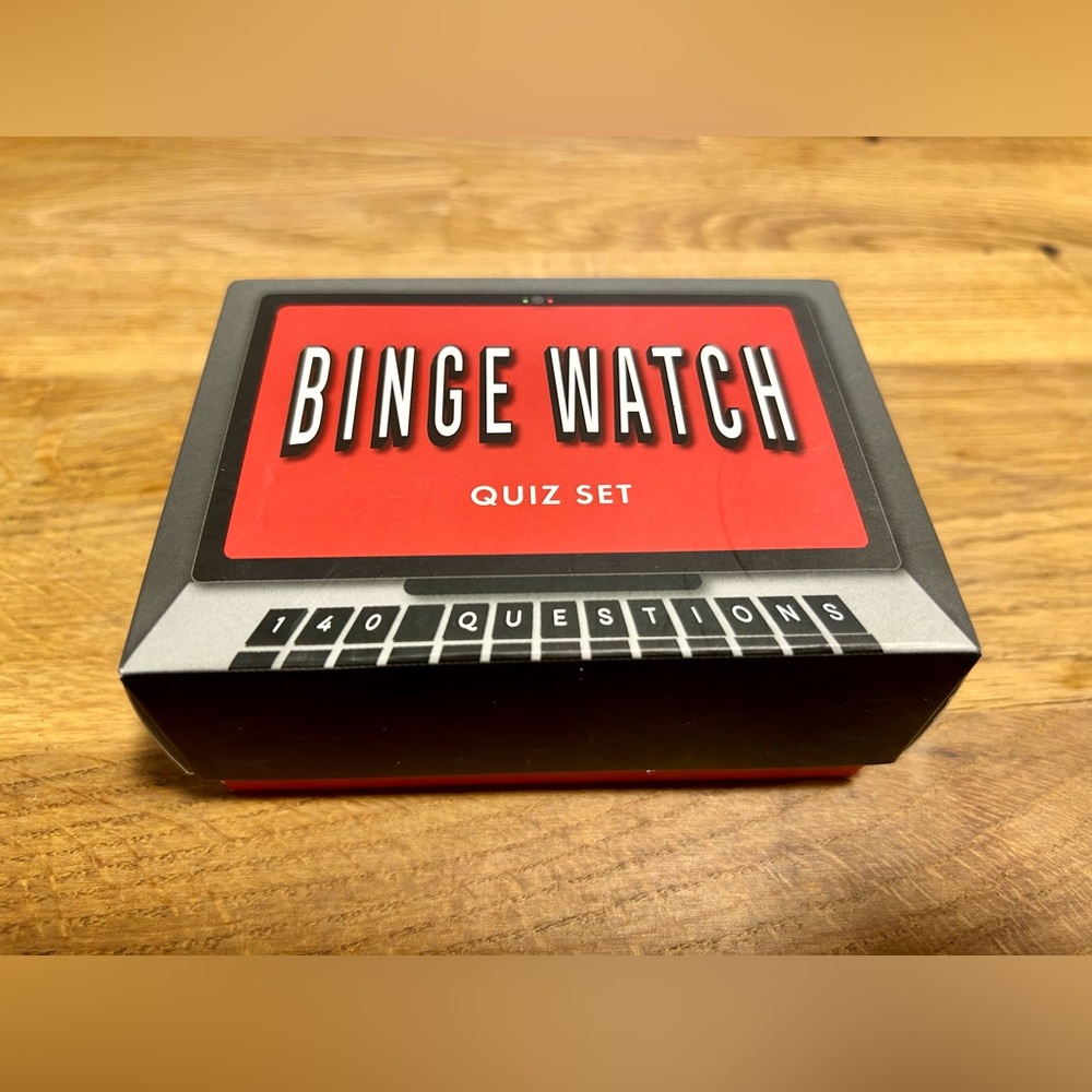 NWOT Binge Watch Quiz Set Game